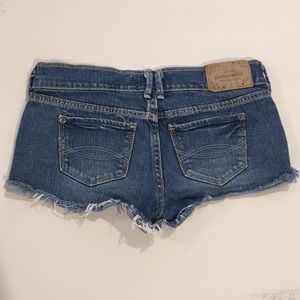 ABERCROMBIE KIDS Cutoff Cuffed Denim Shorts